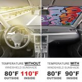 Car Windshield Sunshade Birmingham City Centre Graphite Art Tags Colorful Colourful Letters