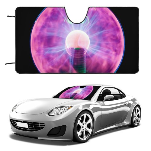 Car Windshield Sunshade Abstract Ball Blast Blur Chaos Concept Dark Design Electric Electrical Electricity Electrify