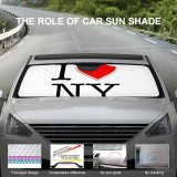Car Windshield Sunshade Love Ny Newyork Decoration Usa Font Alphabet Letter Word Idea Decorative Backdrop
