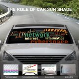 Car Windshield Sunshade Network Connection Online Address Binary Browse Browser Commerce Communication Communications Concept Connect