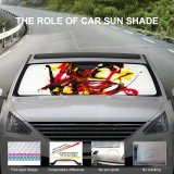 Car Windshield Sunshade Texture Faces Abstract Portraits