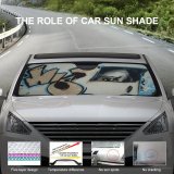 Car Windshield Sunshade Graffiti Art Street Urban Face Wall Eye Fear Artistic Talent Talented