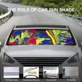 Car Windshield Sunshade Modern Impressionist Abstract Art Paintings Splatter Splat Splats Palette Oil Colours Colorful