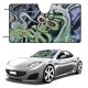 Car Windshield Sunshade Graffiti Scene Skull Rabbit Art Mural