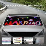 Car Windshield Sunshade Happy Marriage Cards Love Birthday Clipart Boy Girl Colorful
