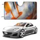 Car Windshield Sunshade Graffiti Wall Urban Vandalism Art City Descriptive Abstract Scene Messy Life Culture