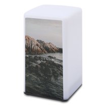 A Small Desk Lamp Sea Ocean  Rocks Hill Cliff Landscape Coast Clouds Sky Horizon