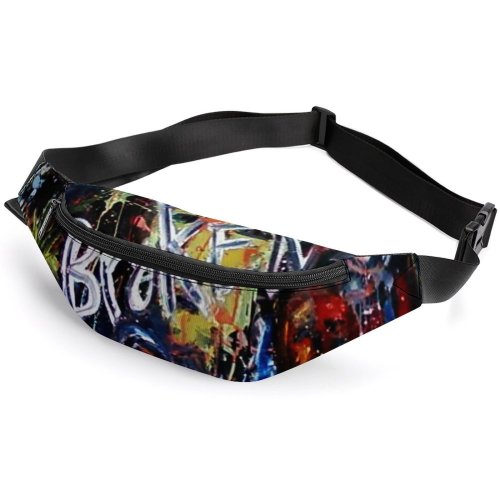 Belt Bag Art Faces Cool Creepy Abstract Expressionism Paintings Acrylic Beautiful