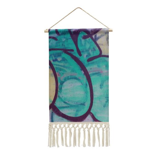 Cotton and Linen Hanging Posters Wall Urban Vandalism Art City Descriptive Abstract Scene Messy