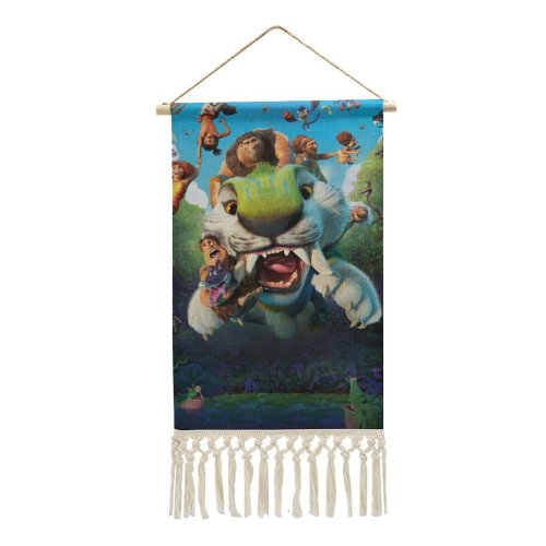 Cotton and Linen Hanging Posters Animation Croods DreamWorks