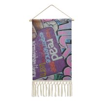Cotton and Linen Hanging Posters Birmingham City Centre Graphite Art Tags Colorful Colourful Letters