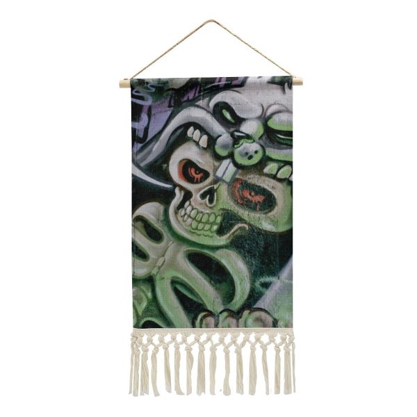 Cotton and Linen Hanging Posters Scene Skull Rabbit Art Mural