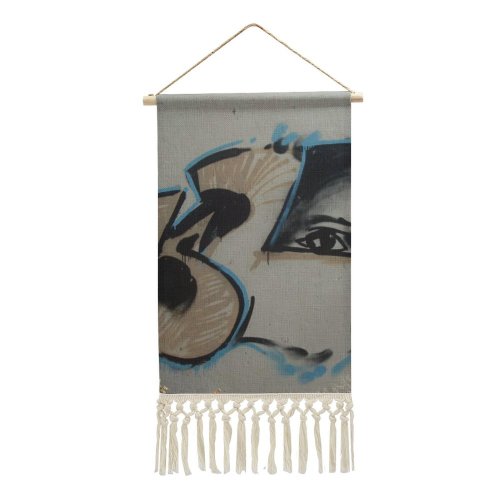 Cotton and Linen Hanging Posters Art Street Urban Face Wall Fear Artistic Talent Talented