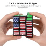 Magic Cube 3x3x3 Usa Flag Grunge Texture Aged America Americana Ancient Backdrop Country Cultural