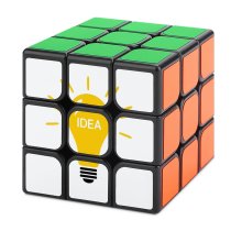 Magic Cube 3x3x3 Bulb Light Ideas Lightbulb Lamp Isolated Electric Innovation Eco Ideaicon