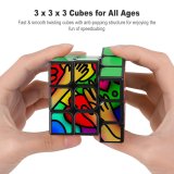 Magic Cube 3x3x3 Love Stainedglass Abstract Design Light Shapes Art Window Valentine Hearts Hands Reaching