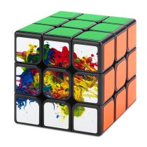 Magic Cube 3x3x3 Abstract Acrylic Texture Smeared Colorful