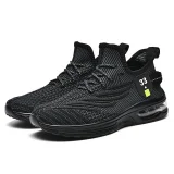 Men's Black Slip-On Running Sneakers