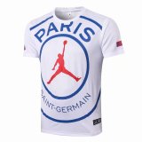 20/21 New Adult Paris Jordan white blue big logo short sleeve Polo football shirt soccer jersey