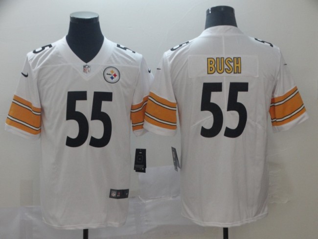 20/21 Men Steelers Bush 55 white NFL jersey