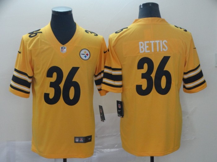 20/21 Men Steelers Bettis 36 yellow NFL jersey