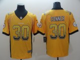 20/21 Men Steelers Conner 30 yellow NFL jersey