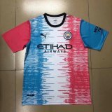 20/21 Adult Thai version man city red and blue training club soccer jersey football shirt