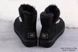 UGG 1016554 Mini Bailey Button Bling black boots
