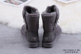 UGG 1016553 Bailey Button Bling gray boots