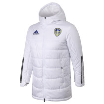 20/21 Adult Leeds white men cotton padded clothes long soccer coat H034#