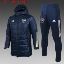 20/21 Adult Arsenal blue men long cotton padded clothes