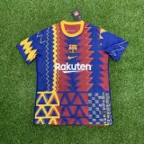 21/22  Adult Thai version Barcelona blue club soccer jersey football shirt