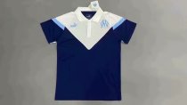 20/21  Adult Thai Quality Marseille blue polo football shirt soccer jersey