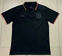 20/21  Adult Thai Quality Germany black polo football shirt soccer jersey