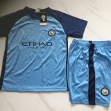 children  AAA Quality Manchester City soccer kits football uniforms size:24