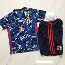 children JFA Japan blue soccer jersey football kits size :26