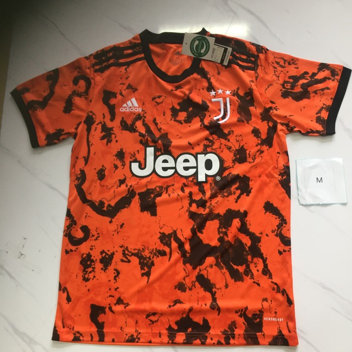 Juventus away orange soccer jersey football shirt