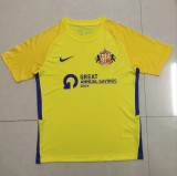 21/22  Adult Thai version Sunderland away yellow club soccer jersey football shirt
