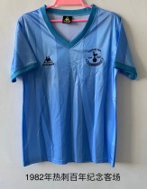 Retro 1982 Tottenham away blue soccer jersey football shirt