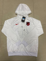 21/22 New Adult Atletico white long sleeve hoodie jacket G098#