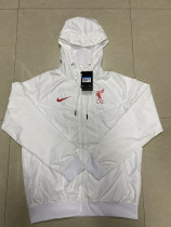 21/22 New Adult  Liverpool white long sleeve hoodie jacket G097#