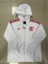 21/22 New Adult Flamengo white long sleeve hoodie jacket G104#