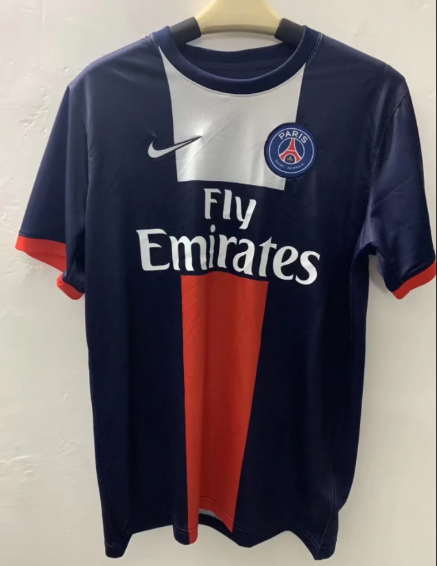 Retro PSG Fly Emirates blue soccer jersey football shirt