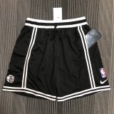 2022 New Men Brooklyn Nets black basketball shorts