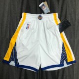 The 75th anniversary Golden State Warriors white basketball shorts