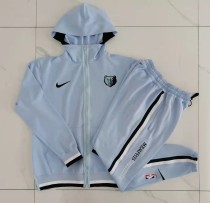 21/22 New Adult Memphis Grizzlies light gray men cotton padded clothes long soccer coat H0103#