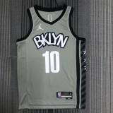 The 75th anniversary Brooklyn Nets Air Jordan SIMMONS 10 gray basketball jersey