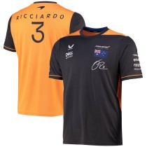 McLaren F1 Racing Team Drivers Set Up T-Shirt Daniel Ricciardo 2022