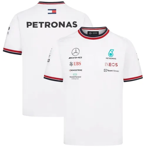 Mercedes AMG Petronas F1 Racing Team T-Shirt - White 2022