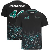 Mercedes AMG Petronas F1 Lewis Hamilton #44 Sports T-Shirt - Black 2022